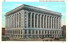 Postcard IL Chicago Illinois City Hall & County Buildings Vintage PC b5368 picture