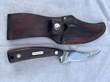 Schrade Vintage Old Timer 152 Fixed Blade Skinning Knife USA w Original Sheath picture