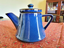 Vintage Ceramic Blue Tea Pot for One picture