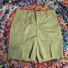 Vintage Boy Scouts of America Adult Shorts BSA Olive Green Talon Zipper 30x7 USA picture