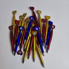 (24) Lot of Christmas Novelty Twist Retractable Gel Ballpoint Pens Party Favors picture