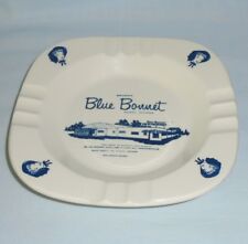 Briner's Blue Bonnet Restaurant Knotty Pine Motel Ceramic Cigarette Ashtray picture