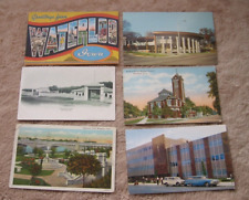 Waterloo Iowa IA Postcards Lot Of 12 Cards c 1910 - 1950's Mixed Views picture