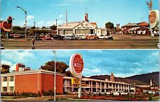1950's Covey's New America Motel Coffee Shop Restaurant Salt Lake Utah Postcard  picture