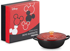 Le Creuset Disney Mickey Mouse Mini Marmite Pot 12cm Cherry Red Black Japan picture