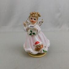 Josef Originals Christmas Angel with Scroll & Mouse Music Box #C128 picture