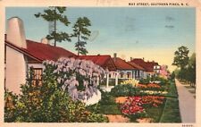 Southern Pines, North Carolina, NC, May Street, 1942 Vintage Postcard e6524 picture