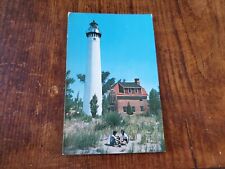 Vintage Lake Michigan Postcard Little Point Sable Lighthouse Bx1-3 picture