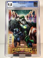 CONTEST OF CHAMPIONS (2015) #1A CGC 9.8 W/P🥇1st APP OF WHITE FOX & GUILLOTINE🥇 picture