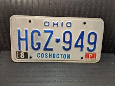 EXPIRED OHIO LICENSE PLATE with 1985 STICKER ...... (HGZ 949) picture