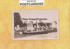 CT Pachaug 1908-29 antique RPPC postcard CEMETERY & GRAVE STONES Connecticut picture