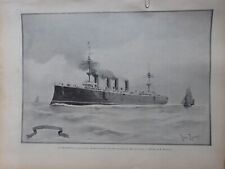1857 1901 ENGLISH FLEET CRUISER ARMOUR LE POWERFUL 13 ANTIQUE NEWSPAPERS picture