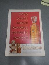Old Grand Dad Kentucky Bourbon Print Ad 1963 8x11 Great To Frame  picture