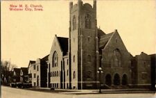 1912. WEBSTER CITY, IOWA. NEW M.E. CHURCH. POSTCARD. BQ17 picture