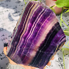 1.75LB  Natural colored fluorite slice quartz crystal flake mineral specimen picture