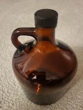 Vintage Brown Prohibition 4/5 Quartz Bottle with handle and lid picture