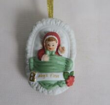Enesco Growing Up Babies 1st Christmas Ornament not dated  2.25 X 1.75 inches picture