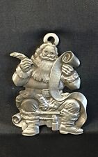 HAMPSHIRE PEWTER COMPANY Santa Claus CHRISTMAS ORNAMENT 1988 NEW picture