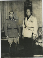Spain, General Francisco Franco in San Sebastiano with Minister G. Ciano Vintage picture