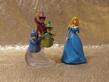 Disney Princess Aurora Sleeping Beauty & Fairy Godmothers Cake Topper/Figures picture