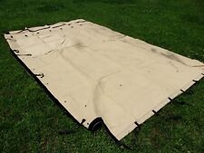 MILITARY SURPLUS 11x11 COMMAND POST TENT SKIN WALL TAN -WINDOW  WALL US  ARMY picture