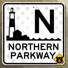 New York Northern State Parkway highway sign Long Island Nassau Suffolk 12x12 picture