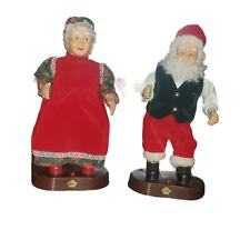 Dancing Claus couple Mr and Mrs Santa Claus by Gemmy picture