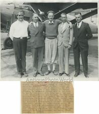 Mendell Reinhart endurance airplane flight 1930 photo picture