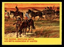 1972 OPC Royal Canadian Mounted Police #7 The Daring Restless Metis NM/MT picture