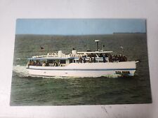 Vintage Deep Sea Party Fishing Dolphin Boat Travel Tourism picture