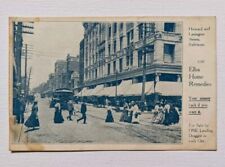 RPPC Elba Home Remedies Ad, Baltimore, Maryland Postcard People & Streetcar Md. picture