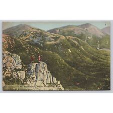 Postcard The Great Gulf Mt Washington White Mountains New Hampshire Linen VTG picture