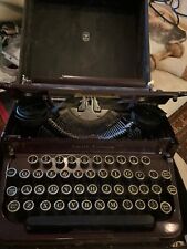 VINTAGE 1932 Burgundy/Maroon Smith Corona Flat Top Portable Manual Typewriter picture