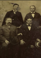 Rare Antique Tintype Portrait of Theodore Roosevelt and Harry Houdini Mysterious picture