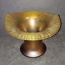 WMF Myra Loetz Poschinger Art Nouveau Gold Iridescent Art Glass Vase approx 6