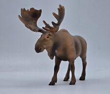 Schleich Moose 14310 Retired 2002 bull antlers figurine brown forest animal picture