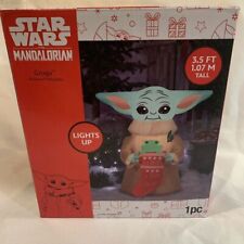 Christmas Star Wars 3.5' Baby Yoda AIRBLOWN Inflatable Grogu Stocking Frog NEW picture