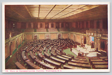 Washington DC Capitol Hall of Representatives White Border Postcard picture