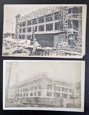 RPPC Two Tornado Disaster Postcards of Damaged Building Unidentified Location picture