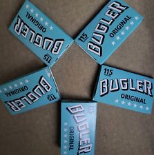 BUGLER ORIGINAL CIGARETTES ROLLING PAPERS 115 SINGLE WIDE 70MM[NEW PACK OF 5]  picture