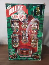 Vintage Mr Christmas Holiday Carousel Light Musical 6 Horses Circus Organ 1992 picture