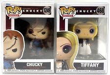 Funko Pop Bride of Chucky Tiffany #468 & Chucky #1249 Set of 2 with Protectors picture