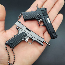 1911 Keychain, Gun Keychain with Wood Handle 1:3 Scale Pistol Keychain for Man picture
