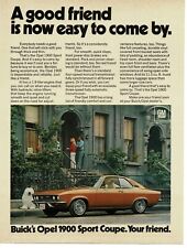 1971 BUICK Opel 1900 Sport Coupe brown Vintage Print Ad picture