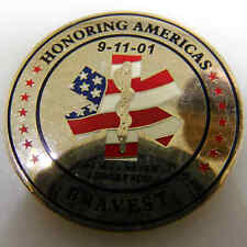HONORING AMERICAS BRAVEST 9-11-01 COWETA COUNTY FIRE CHALLENGE COIN picture