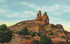 Postcard NM near Gallup New Mexico Navajo Church Rock 1938 Linen Vintage PC J176 picture