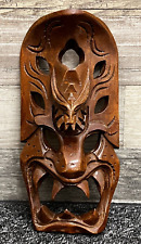 Filipino Bakunawa Mask Philippines Hand Carved Wood Dragon Tiki Tribal Mask 10