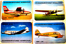 CSA Czechoslovak Airlines Trade Cards AERO A 45 FOKKER F 1X JUNKERS JU 352 L410A picture