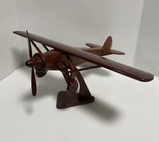 Spirit Of St. Louis Airplane Mahogany Hi Gloss Wood Desktop Executive Model READ picture