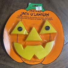 Vtg 1991 Halloween Instant Jack O Lantern Pumpkin Plastic Eyes All Seasons Intl picture